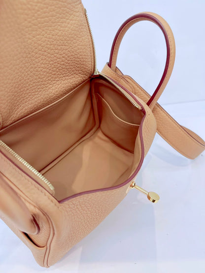 BISCUIT MINI LINDY 20 CLEMENCE LEATHER GOLD HARDWARE