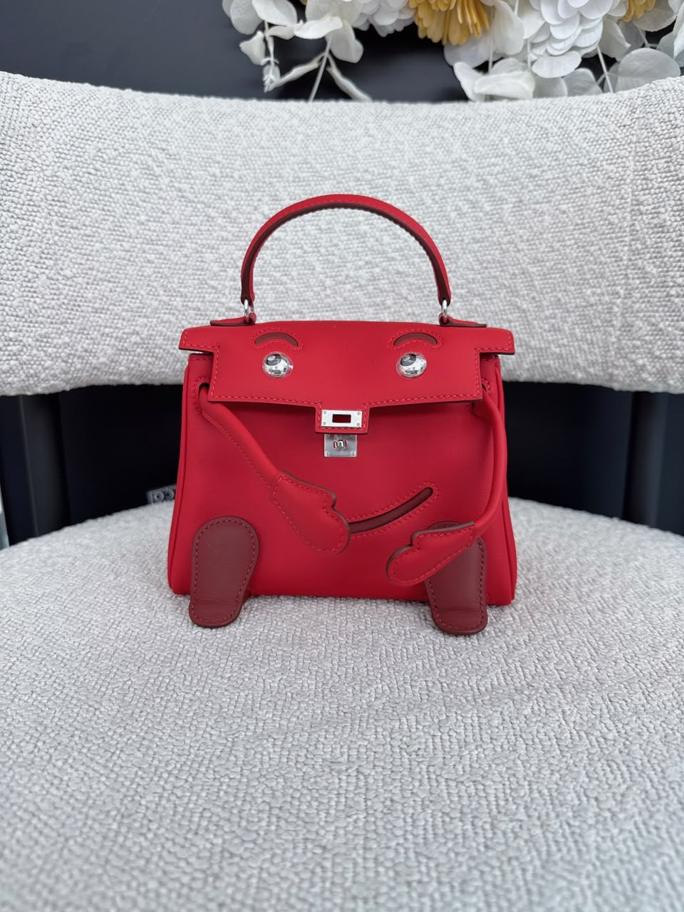 KELLY DOLL ROUGE RADIEUX AND ROUGE H SWIFT PALLADIUM HARDWARE