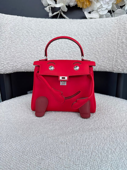 KELLY DOLL ROUGE RADIEUX AND ROUGE H SWIFT PALLADIUM HARDWARE