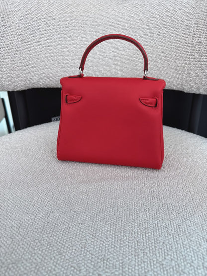 KELLY DOLL ROUGE RADIEUX AND ROUGE H SWIFT PALLADIUM HARDWARE
