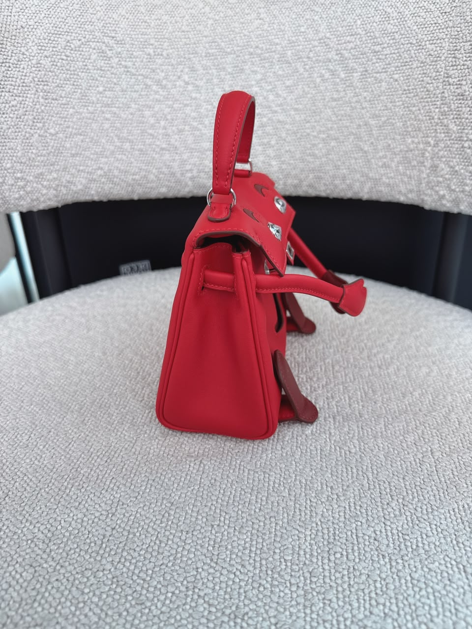 KELLY DOLL ROUGE RADIEUX AND ROUGE H SWIFT PALLADIUM HARDWARE
