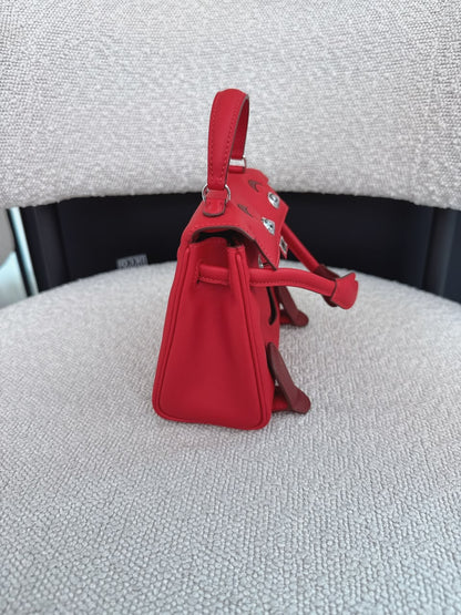 KELLY DOLL ROUGE RADIEUX AND ROUGE H SWIFT PALLADIUM HARDWARE