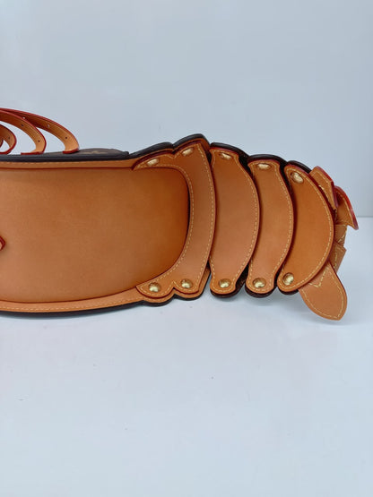 BROWN MONOGRAM CANVAS LOBSTER WEARABLE WALLET