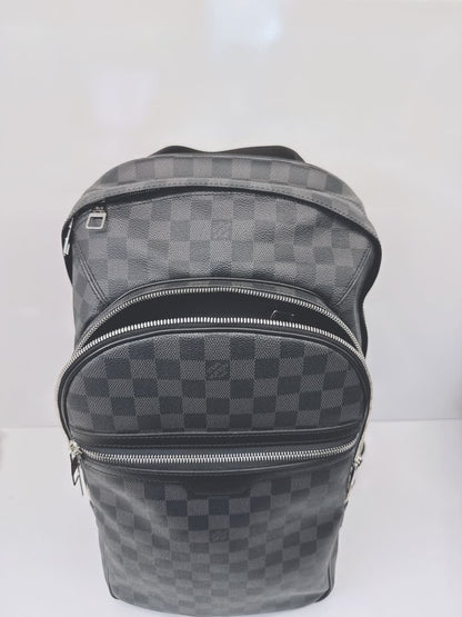 BLACK GREY DAMIER GRAPHITE MICHAEL BACKPACK
