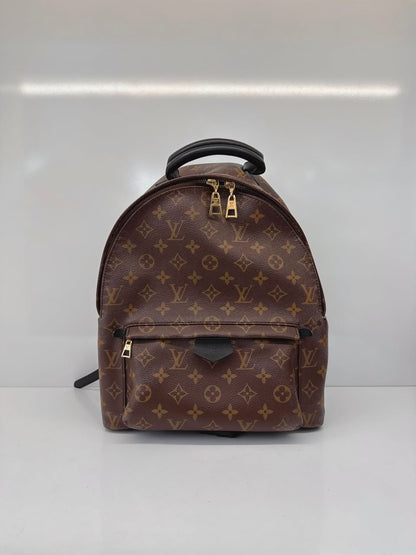 BROWN BLACK MONOGRAM CANVAS PALM SPRING MM BACKPACK