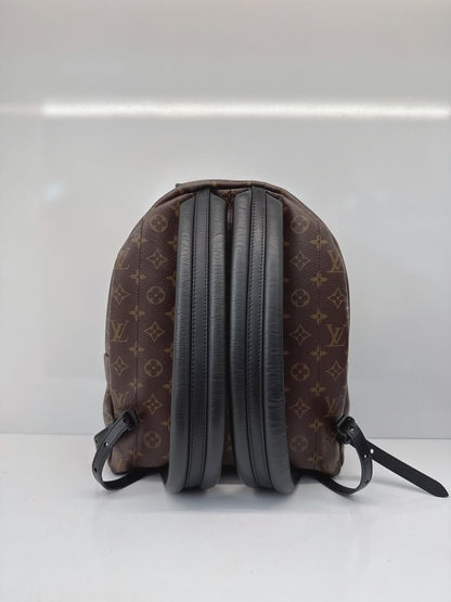 BROWN BLACK MONOGRAM CANVAS PALM SPRING MM BACKPACK