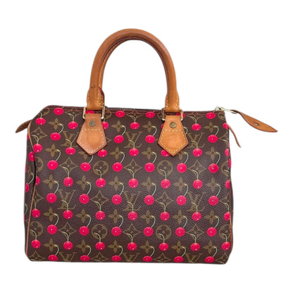 CHERRY CERISES MONOGRAM SPEEDY 25