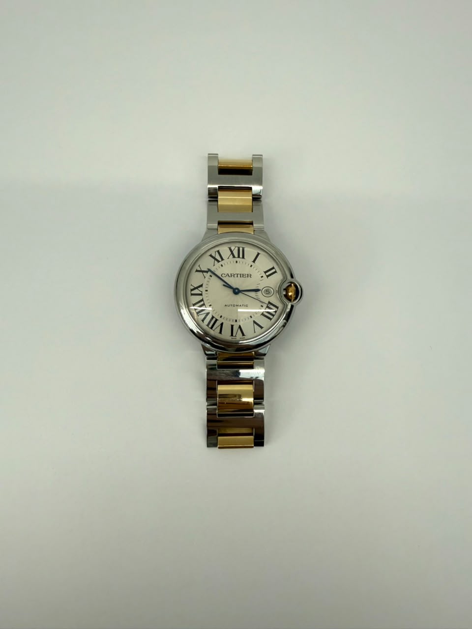 18K YELLOW GOLD AND STAINLESS STEEL BALLON BLEU WRISTWATCH 42MM