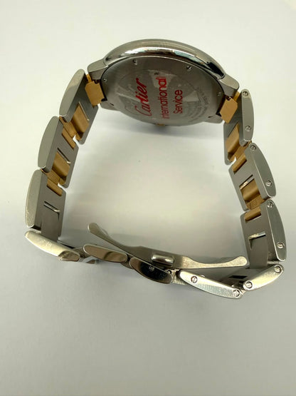 18K YELLOW GOLD AND STAINLESS STEEL BALLON BLEU WRISTWATCH 42MM