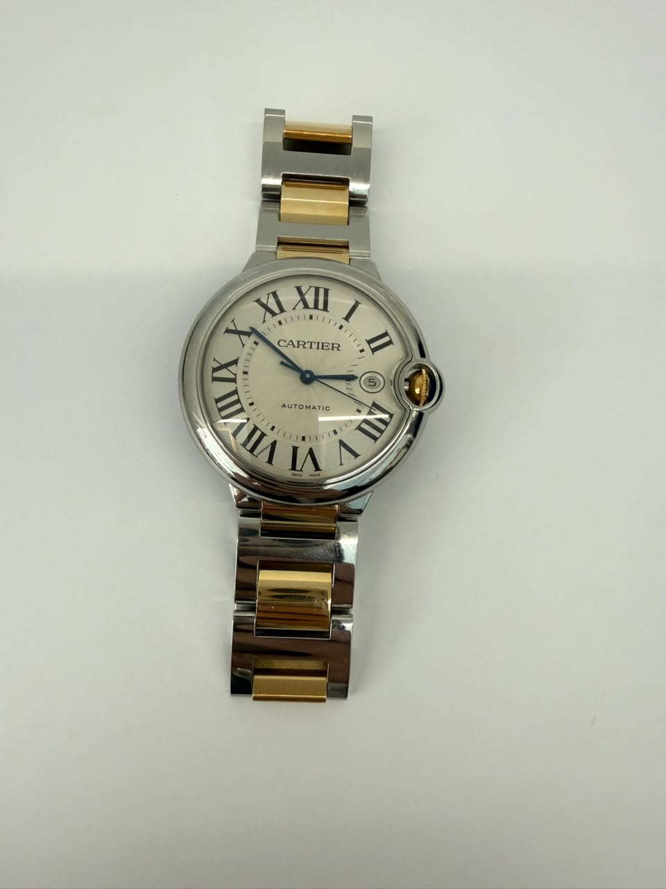18K YELLOW GOLD AND STAINLESS STEEL BALLON BLEU WRISTWATCH 42MM