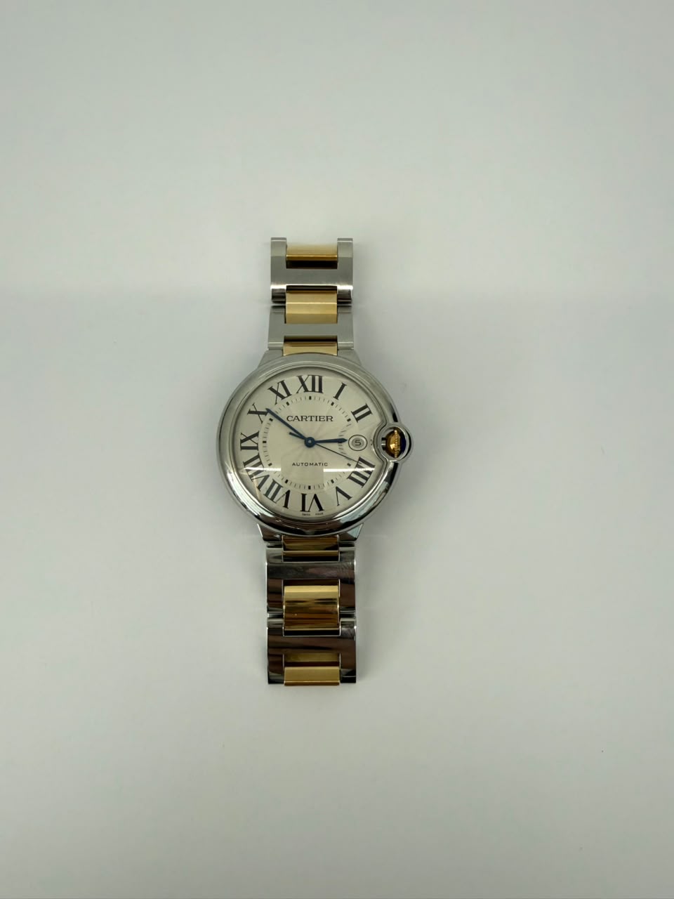 18K YELLOW GOLD AND STAINLESS STEEL BALLON BLEU WRISTWATCH 42MM