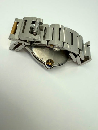 18K YELLOW GOLD AND STAINLESS STEEL BALLON BLEU WRISTWATCH 42MM