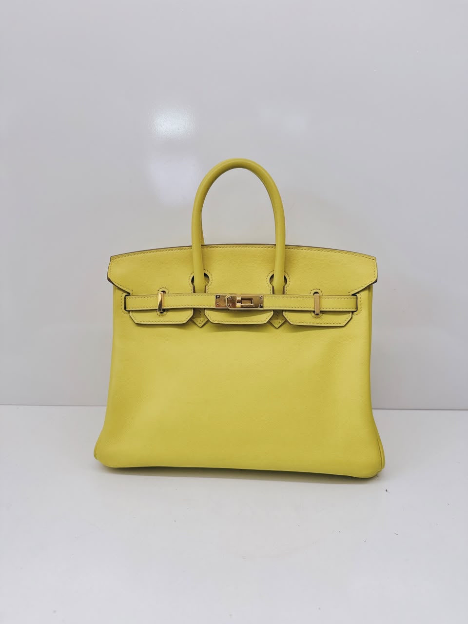 BIRKIN 25 LIME SWIFT LEATHER GOLD HARDWARE