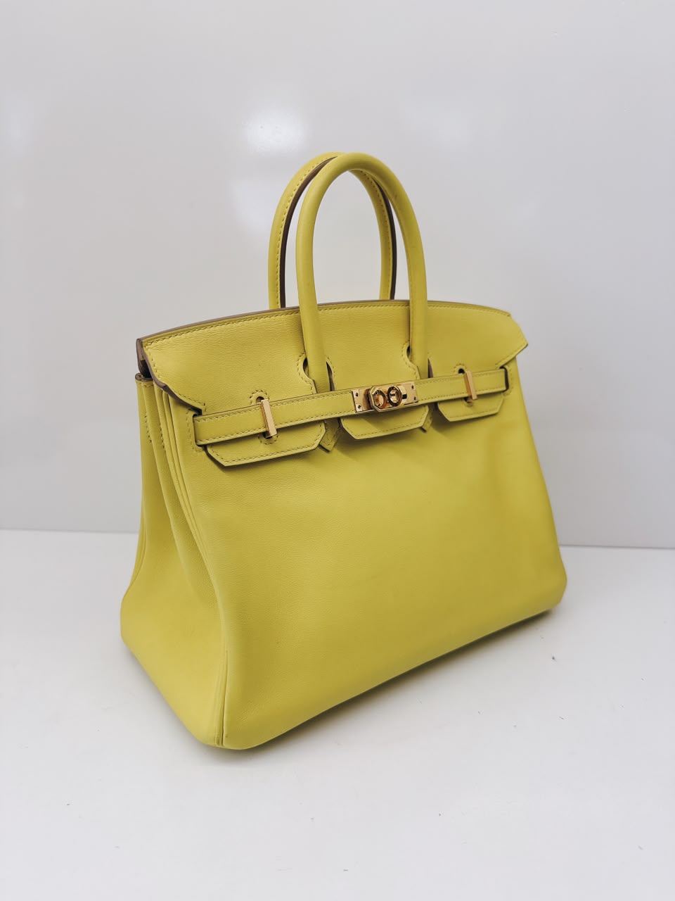 BIRKIN 25 LIME SWIFT LEATHER GOLD HARDWARE