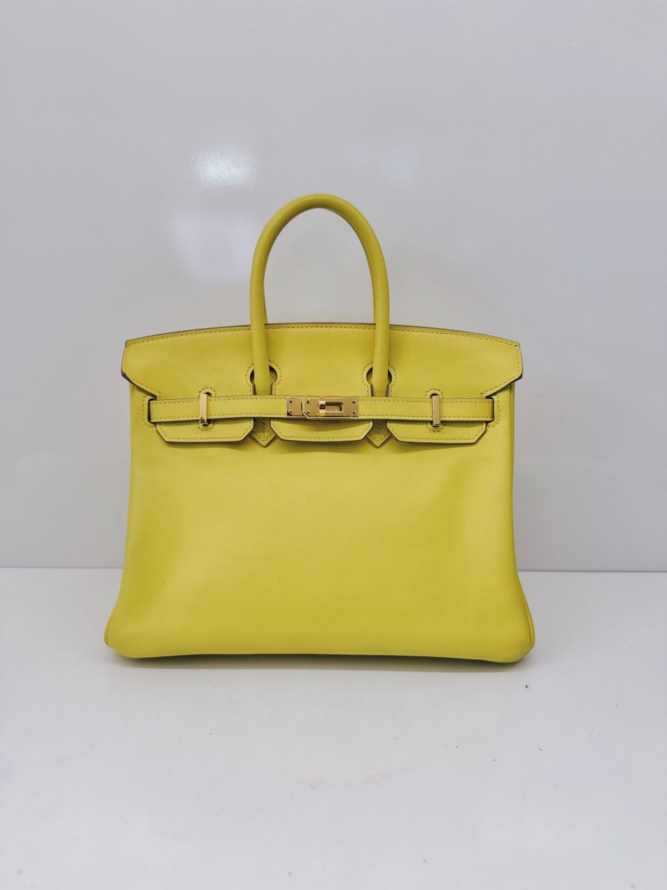 BIRKIN 25 LIME SWIFT LEATHER GOLD HARDWARE