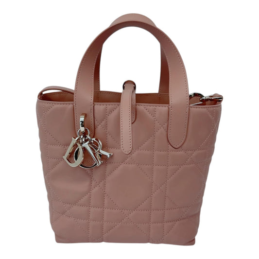 ROSE DES VENTS CALFSKIN MACROCANNAGE SMALL TOUJOURS VERTICAL TOTE