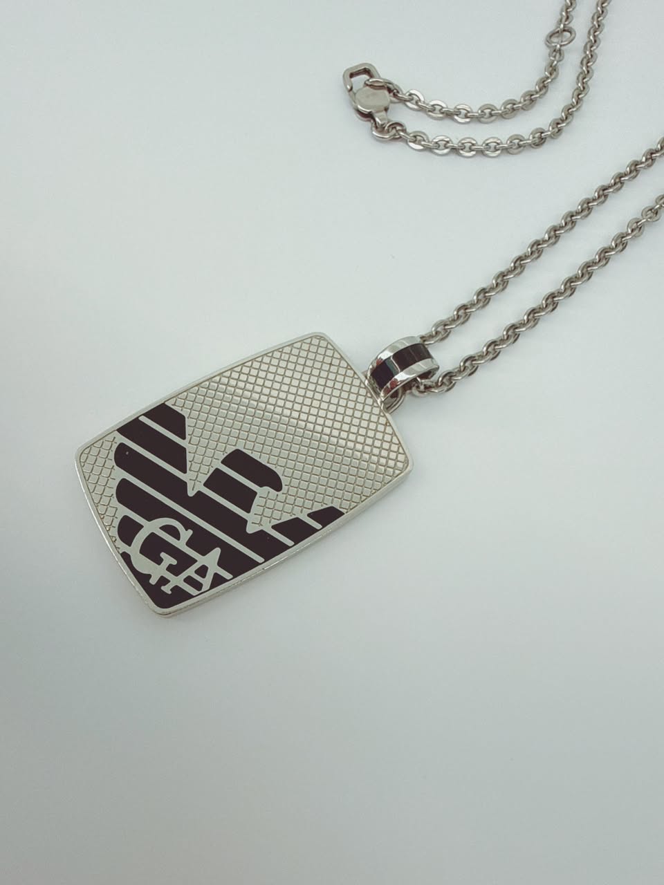 MEN'S STAINLESS STEEL PENDANT AND BRACELET SET