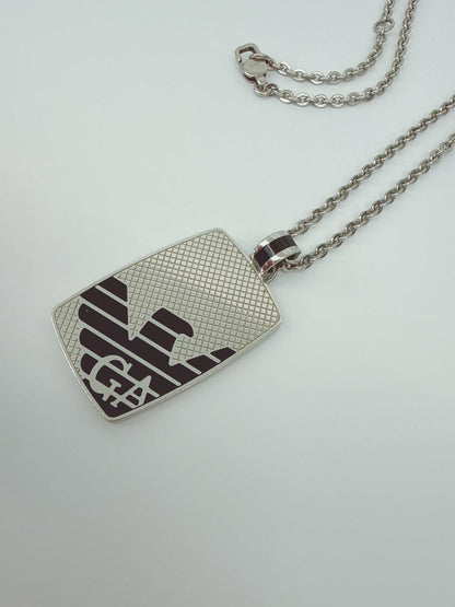 MEN'S STAINLESS STEEL PENDANT AND BRACELET SET