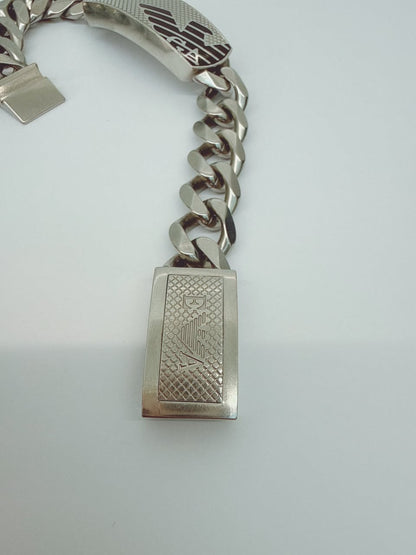 MEN'S STAINLESS STEEL PENDANT AND BRACELET SET