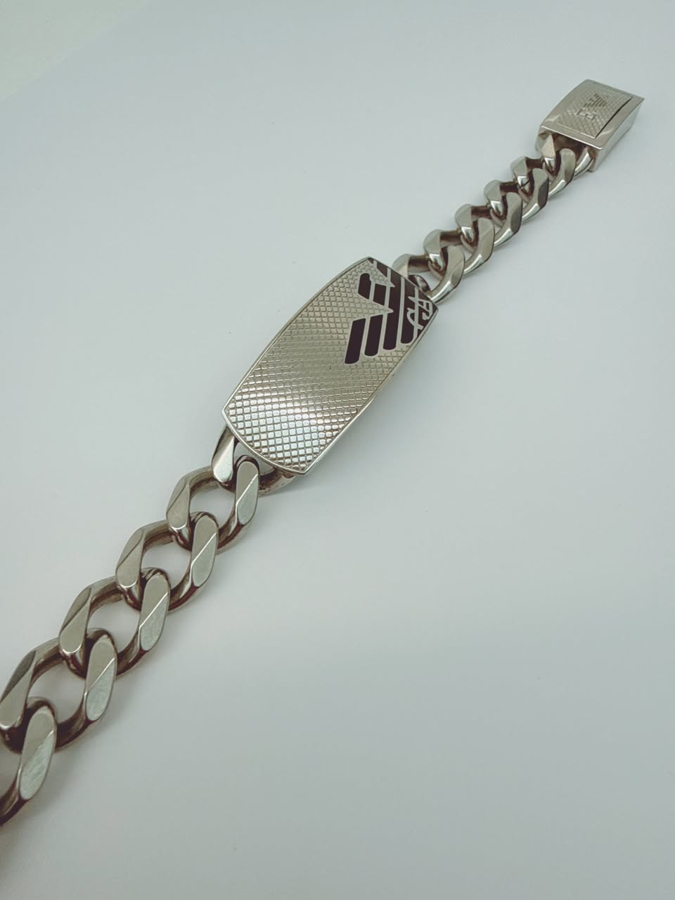 MEN'S STAINLESS STEEL PENDANT AND BRACELET SET