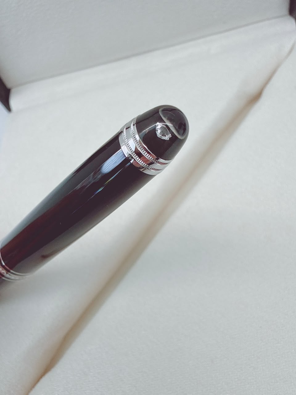 BLACK MEISTERSTUCK CLASSIQUE DIAMOND ROLLERBALL PEN