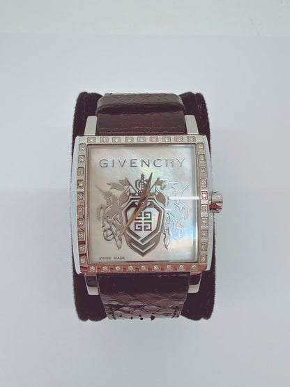 MOTHER OF PEARL STAINLESS STEEL DIAMONDS WATCH GV.5214M
