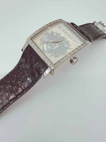 MOTHER OF PEARL STAINLESS STEEL DIAMONDS WATCH GV.5214M