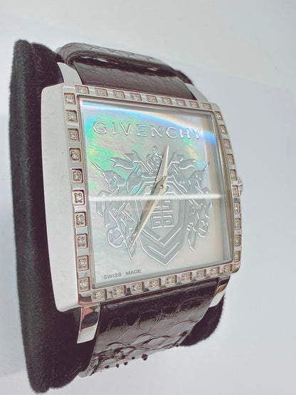 MOTHER OF PEARL STAINLESS STEEL DIAMONDS WATCH GV.5214M