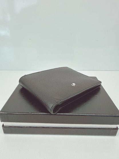 BLACK GRAIN LEATHER 6CC CLASSIC BIFOLD WALLET