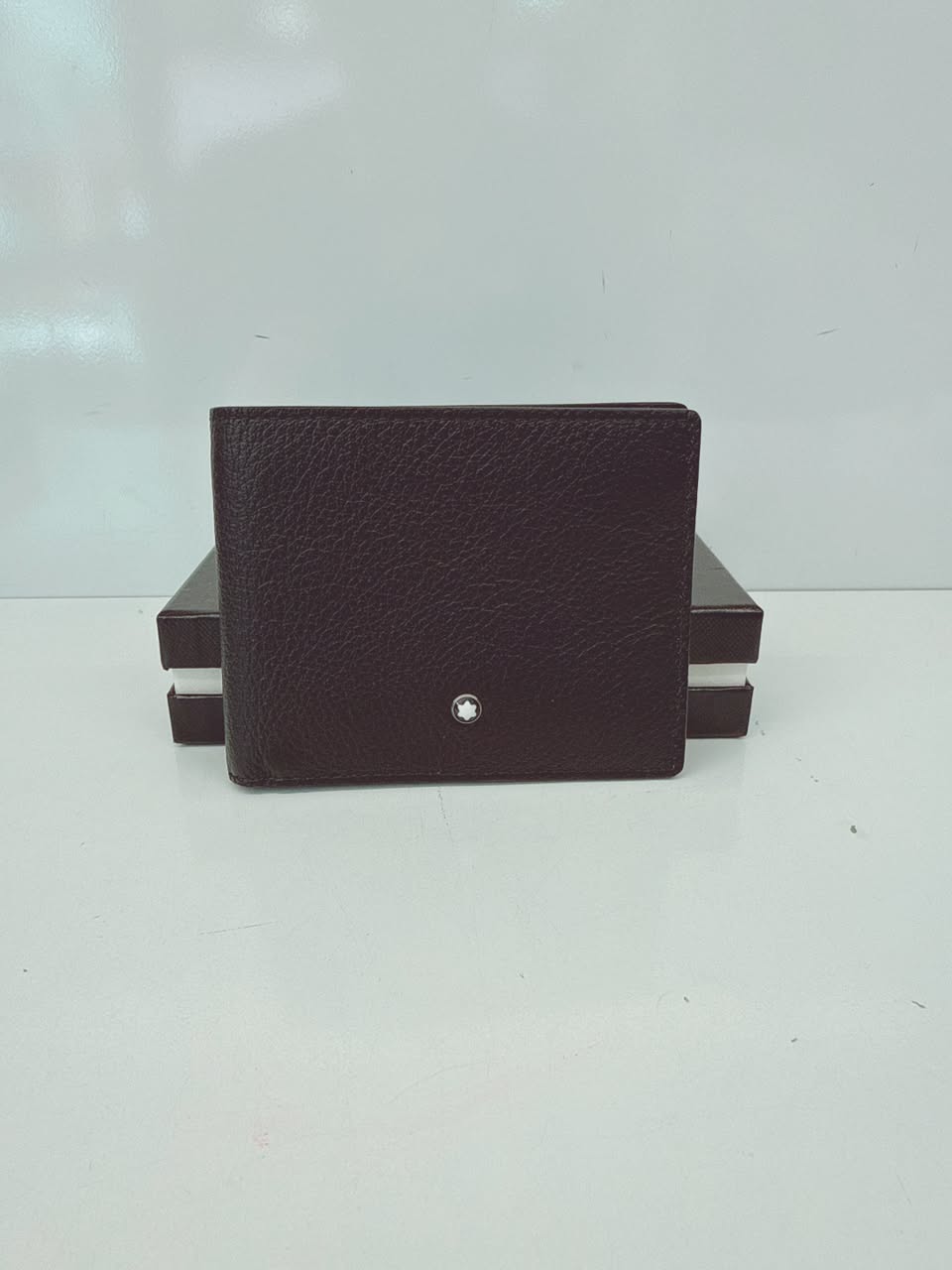 BLACK GRAIN LEATHER 6CC CLASSIC BIFOLD WALLET