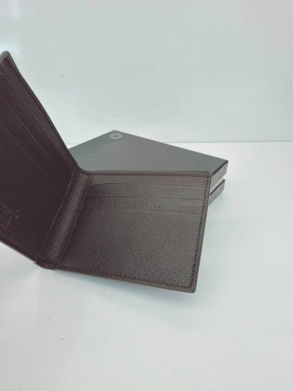 BLACK GRAIN LEATHER 6CC CLASSIC BIFOLD WALLET