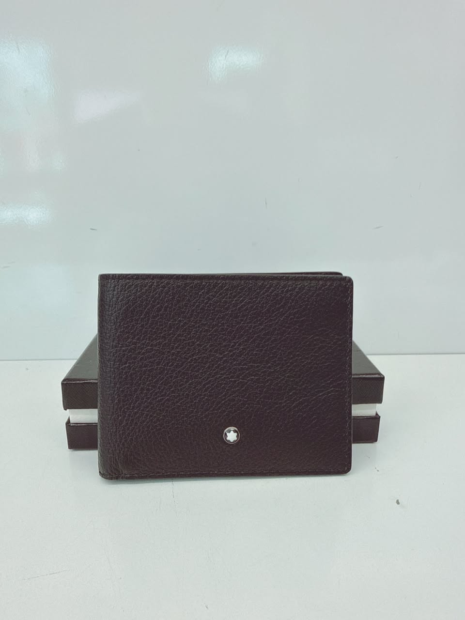BLACK GRAIN LEATHER 6CC CLASSIC BIFOLD WALLET