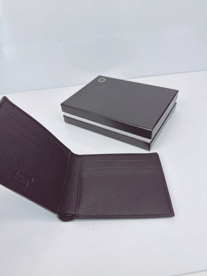 BLACK GRAIN LEATHER 6CC CLASSIC BIFOLD WALLET