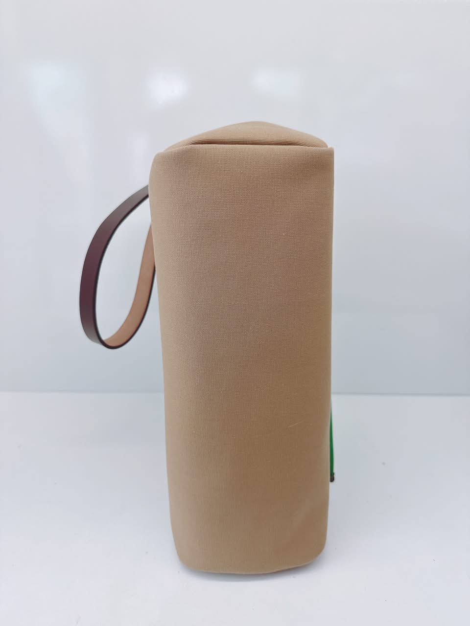 EBENE VACHE HUNTER AND BEIGE MARFA AND CACTUS TOILE HERBAG ZIP 31 PALLADIUM HARDWARE