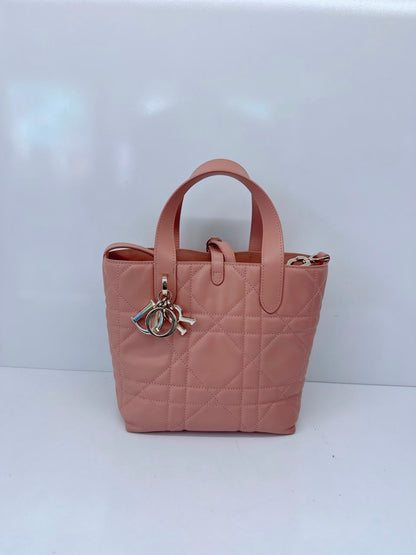 ROSE DES VENTS CALFSKIN MACROCANNAGE SMALL TOUJOURS VERTICAL TOTE
