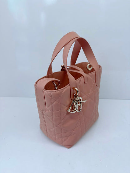 ROSE DES VENTS CALFSKIN MACROCANNAGE SMALL TOUJOURS VERTICAL TOTE