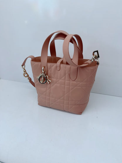 ROSE DES VENTS CALFSKIN MACROCANNAGE SMALL TOUJOURS VERTICAL TOTE