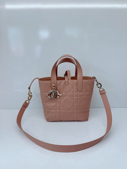 ROSE DES VENTS CALFSKIN MACROCANNAGE SMALL TOUJOURS VERTICAL TOTE