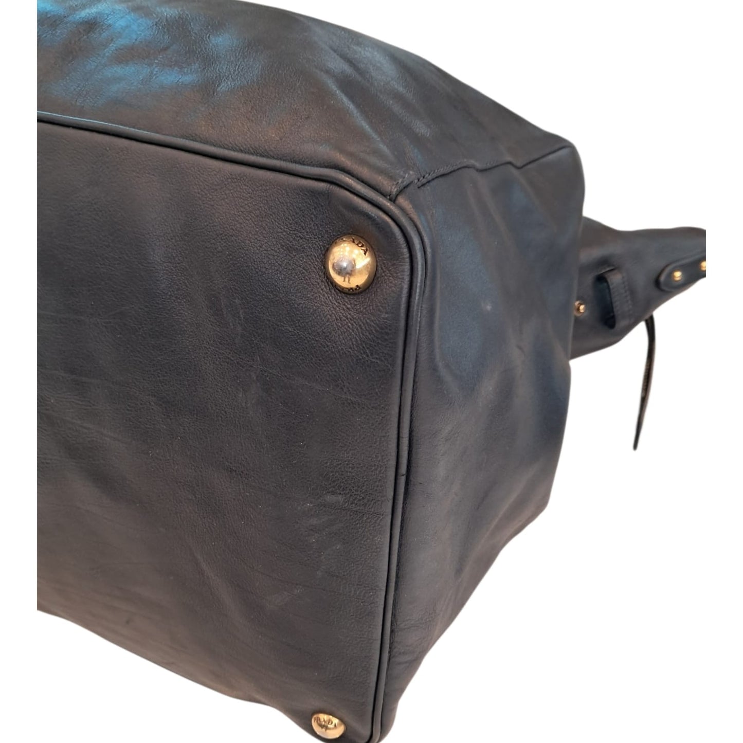 BLACK SOFT LEATHER EXTRA EXTRA LARGE TRAVEL BAG