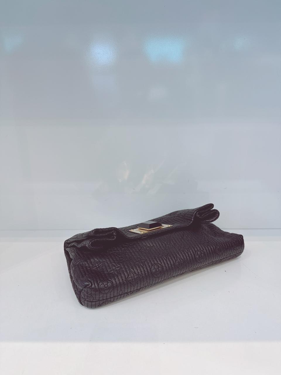 BLACK ALTAIR MONOGRAM MOTARD POCHETTO CLUTCH BAG