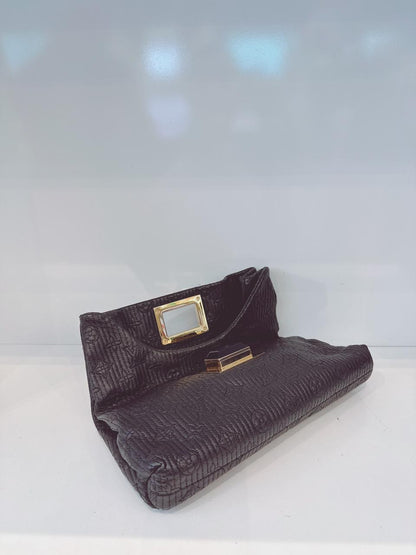 BLACK ALTAIR MONOGRAM MOTARD POCHETTO CLUTCH BAG