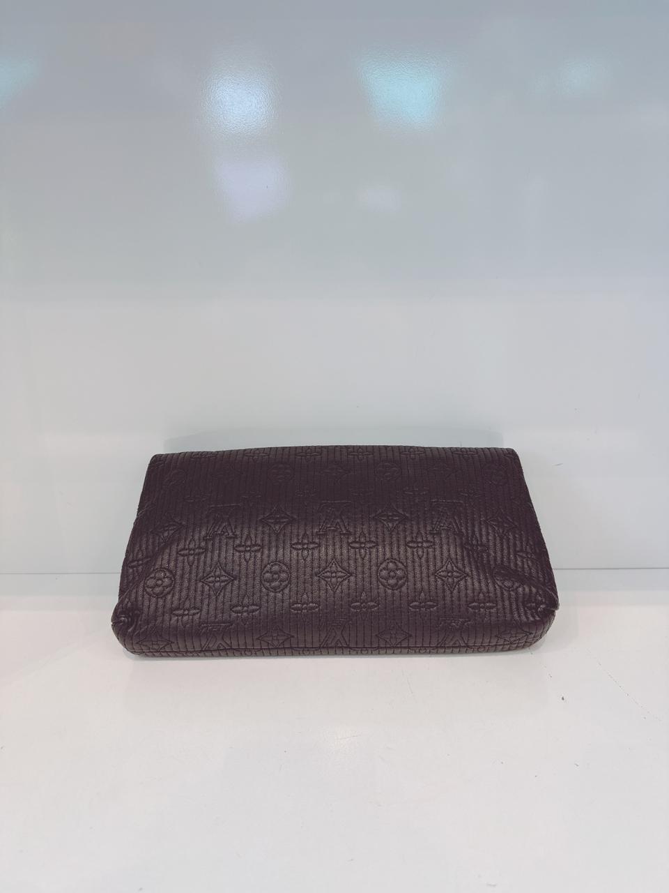 BLACK ALTAIR MONOGRAM MOTARD POCHETTO CLUTCH BAG