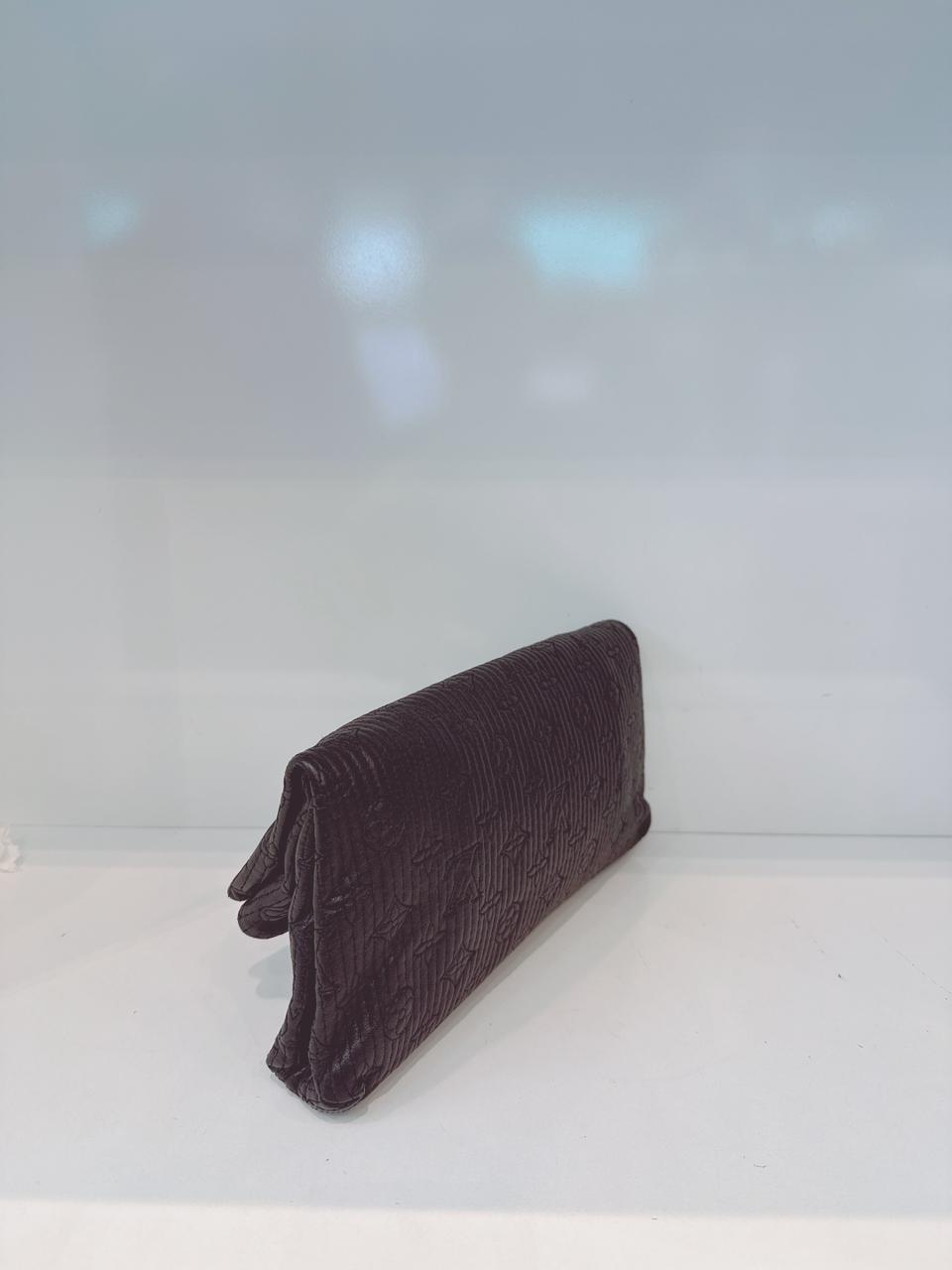 BLACK ALTAIR MONOGRAM MOTARD POCHETTO CLUTCH BAG