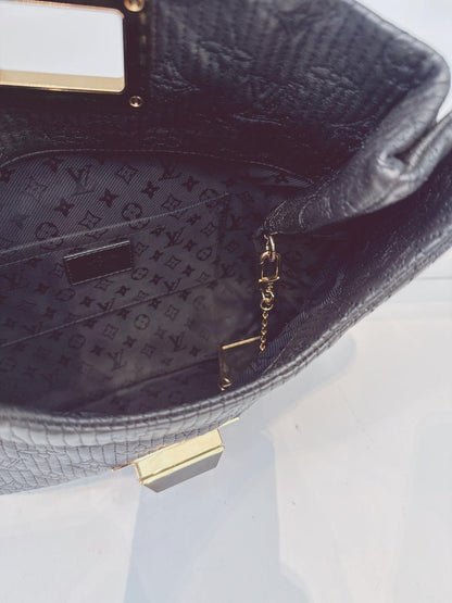 BLACK ALTAIR MONOGRAM MOTARD POCHETTO CLUTCH BAG