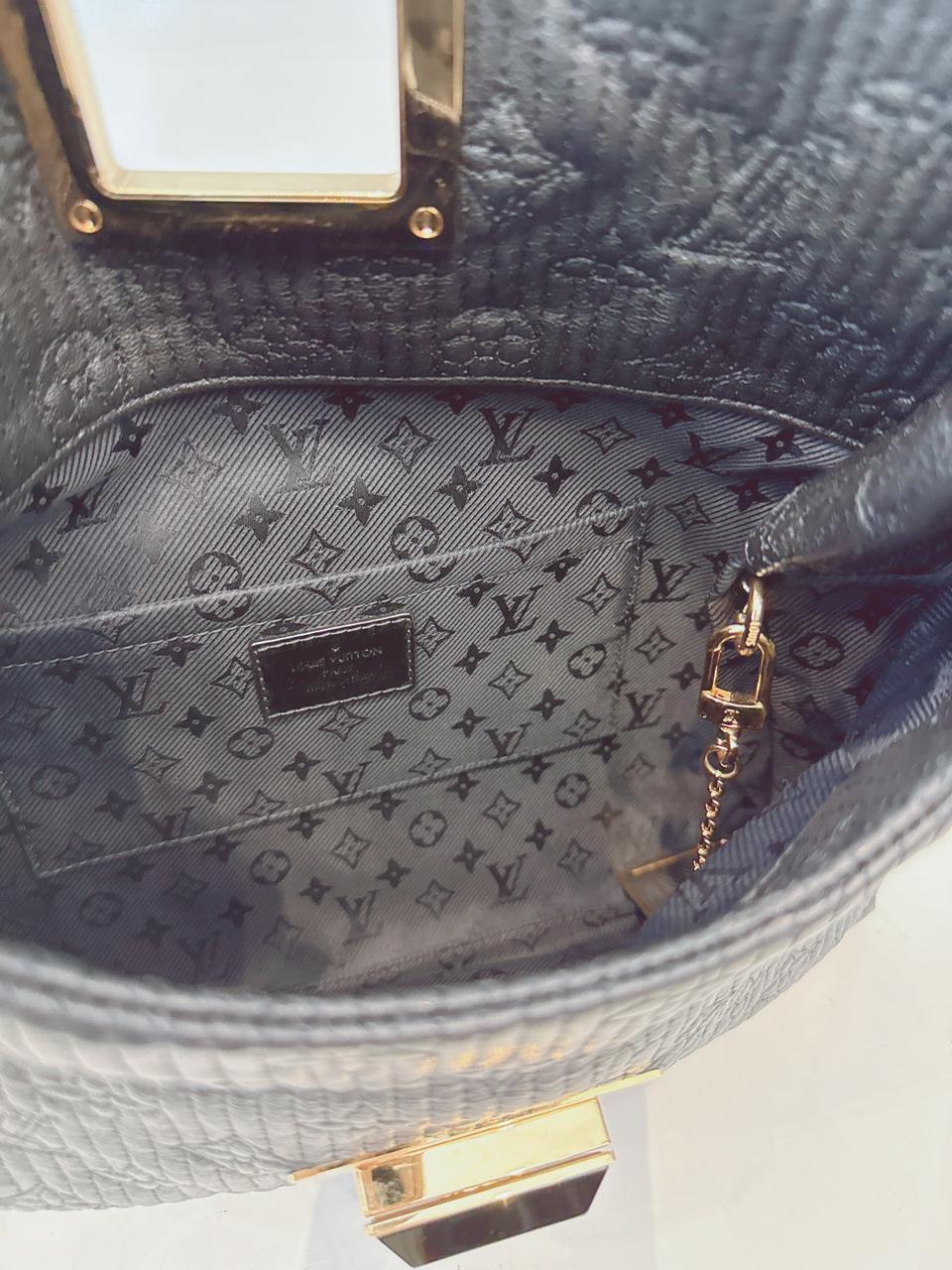 BLACK ALTAIR MONOGRAM MOTARD POCHETTO CLUTCH BAG
