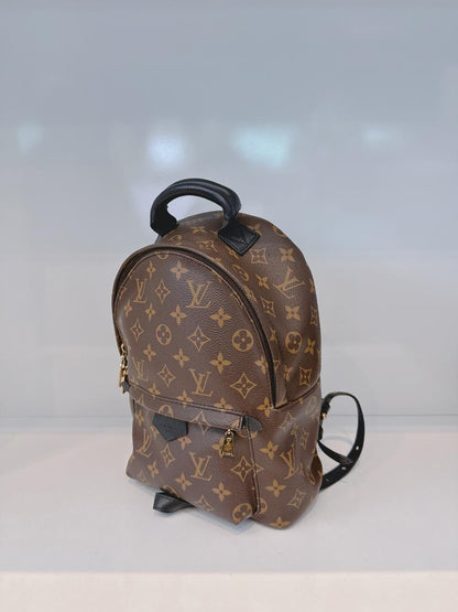BROWN BLACK MONOGRAM CANVAS PAL SPRING PM BACKPACK