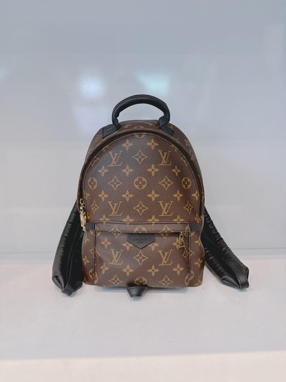 BROWN BLACK MONOGRAM CANVAS PAL SPRING PM BACKPACK
