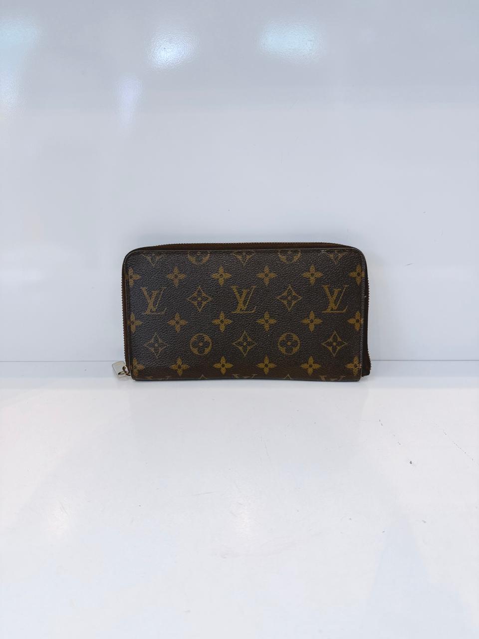 BROWN MONOGRAM CANVAS ZIPPY ORGANIZER WALLET
