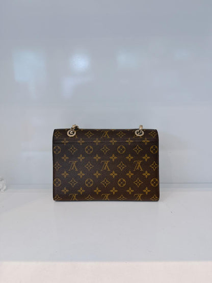 BLACK MONOGRAM CANVAS VICTOIRE HANDBAG