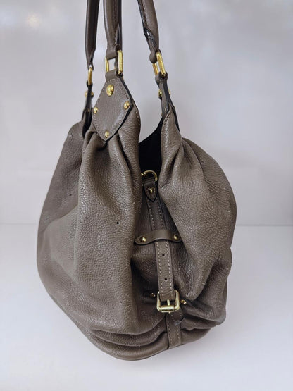 ELEPHANT MONOGRAM MAHINA LEATHER L BAG